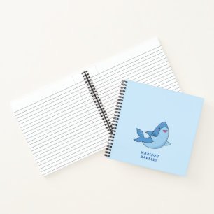 Shark Kid's Niedliches Kawaii-Notebook Notizblock