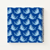 Shark Kid's Niedliches Kawaii-Notebook Notizblock (Rückseite)