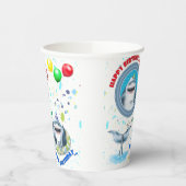 Shark Kindergeburtstag Party Pappbecher (Links)