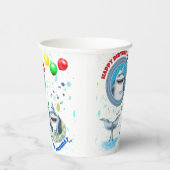 Shark Kindergeburtstag Party Pappbecher (Rechts)