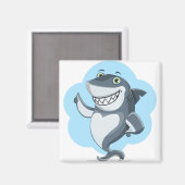 Shark Laughing Magnet (Vorderseite/Rückseite)