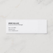 Shark Logo Ocean Water Variation Mini Visitenkarte (Rückseite)