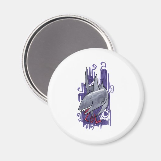 Shark LOL Magnet (Vorderseite/Rückseite)