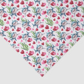 Shark Love Valentine Tissue Paper in White Seidenpapier (Detail)