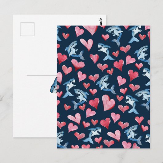 Shark Lover Card Postkarte (Vorne/Hinten)