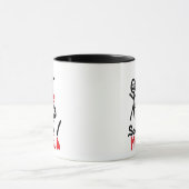 Shark Lover Cartoon Tasse (Zentrum)