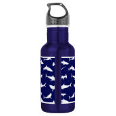 Shark Lover Cool Edelstahlflasche (Rückseite)