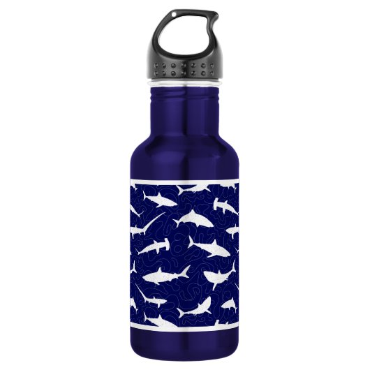 Shark Lover Cool Edelstahlflasche (Vorderseite)