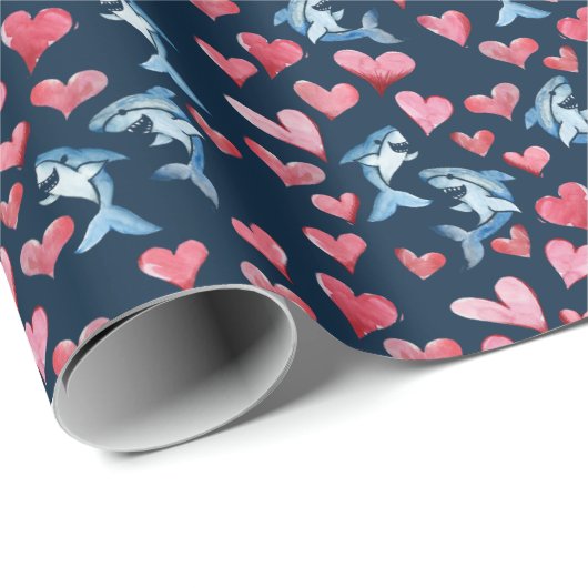 Shark Lover Geschenkpapier (Rolleneckpunkt)