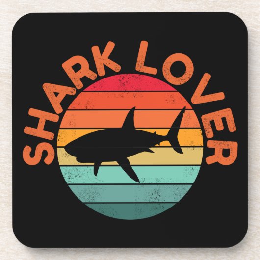 SHARK LOVER GETRÄNKEUNTERSETZER (Vorderseite)
