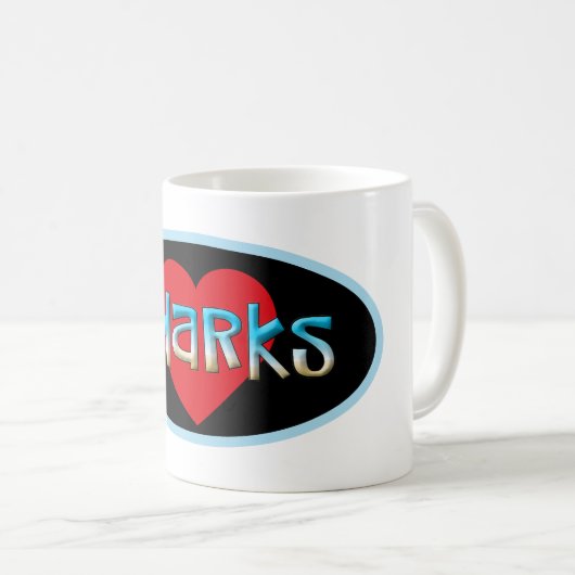 Shark Lover Kaffeetasse (VorderseiteRechts)