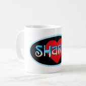 Shark Lover Kaffeetasse (Vorderseite Links)