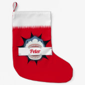 Shark Lover Kleiner Weihnachtsstrumpf (Vorderseite)