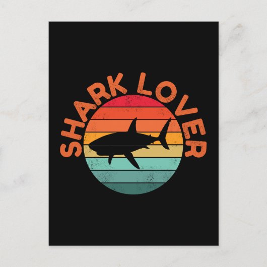 SHARK LOVER POSTKARTE (Vorderseite)