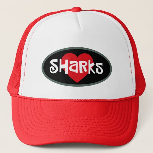 Shark Lover Truckerkappe (Vorderseite)