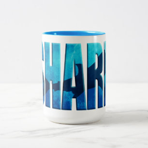 Shark Mug Zweifarbige Tasse