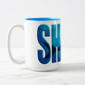 Shark Mug Zweifarbige Tasse (Links)