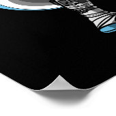 Shark Ninja Samurai Poster (Ecke)