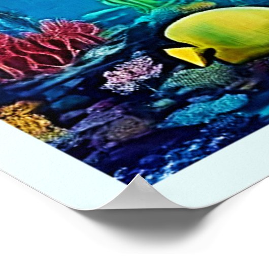 Shark Ocean Predator Art Poster (Ecke)