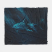 Shark Original 50 x 60 Fleece-Decke Fleecedecke (Vorderseite (Horizontal))