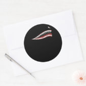 Shark P-40 Warhawk Nose Art Wwii Ww2 Flugzeug Runder Aufkleber (Umschlag)