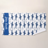 Shark Pattern Badehandtuch (Badehandtuch)