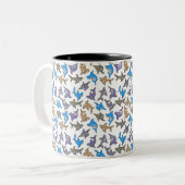 Shark Pattern Tasse (Vorderseite Links)