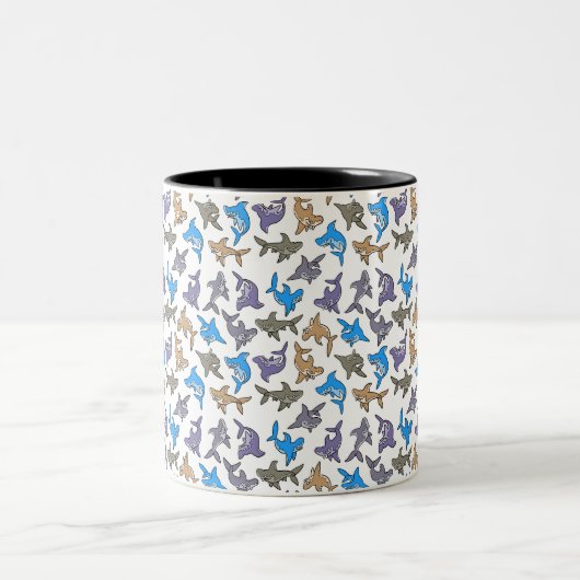 Shark Pattern Tasse (Mittel)