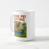 Shark Pei Sighting: Backyard Waters Edition Kaffeetasse (Vorderseite Links)