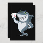 Shark Poker Player - Funny Poker Gift Dankeskarte (Vorne/Hinten)