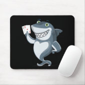 Shark Poker Player - Funny Shark Gifts Mousepad (Mit Mouse)