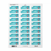 Shark Pool Party Address Labels Ocean Splish Boy (Vorne)
