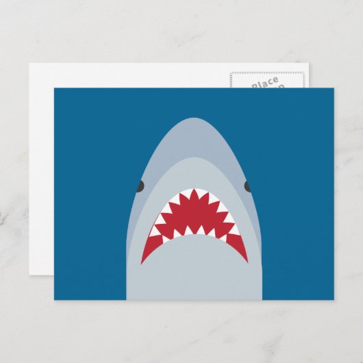 Shark Postcard Postkarte (Vorne/Hinten)