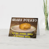 Shark Potato ... wir werden eine größere Schüssel Karte (Vorderseite)
