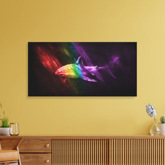 Shark Pride Leinwanddruck (Insitu (Wohnzimmer))