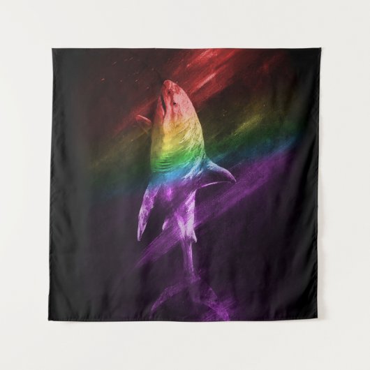 Shark Pride Wandteppich (Vorderseite (Horizontal))