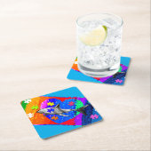 Shark Rechteckiger Pappuntersetzer (Vor Ort)