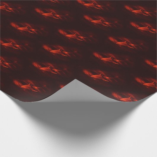 Shark Red Geschenkpapier (Ecke)
