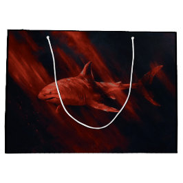 Shark Red Große Geschenktüte