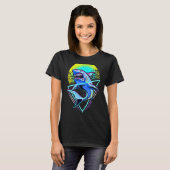 Shark Retro Punk 80er 90s T-Shirt (Vorne ganz)