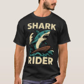 Shark Rider Surfing Vibe family T-Shirt (Vorderseite)