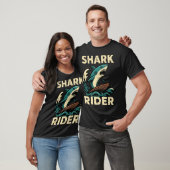 Shark Rider Surfing Vibe family T-Shirt (Unisex)