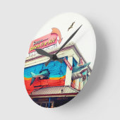 Shark  runde wanduhr (Winkel)