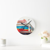 Shark  runde wanduhr (Zuhause)