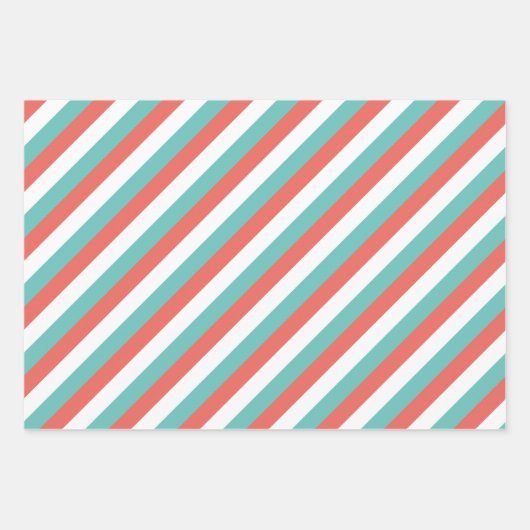 Shark Santa Claus Blue Christmas Holiday Geschenkpapier Set (Vorderseite 2)