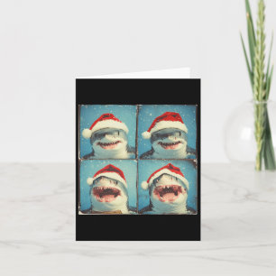 Shark Santa Ocean Animal Fotografy Christmas Sha Karte