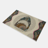 Shark Sasquatch Yeti Themed Door Mat Fußmatte (Schrägansicht)