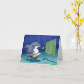 Shark School Note Card Karte (Gelbe Blume)