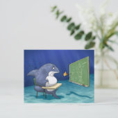 Shark School Postcard Postkarte (Stehend Vorderseite)