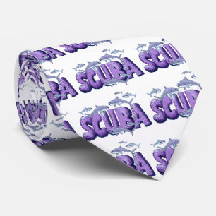 Shark Scuba Diver Krawatte
